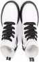 Alexander McQueen Kids lace-up leather boots White - Thumbnail 3