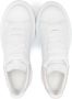 Alexander McQueen Kids Oversized leather sneakers 9182 WHITE PATCHOULI - Thumbnail 3