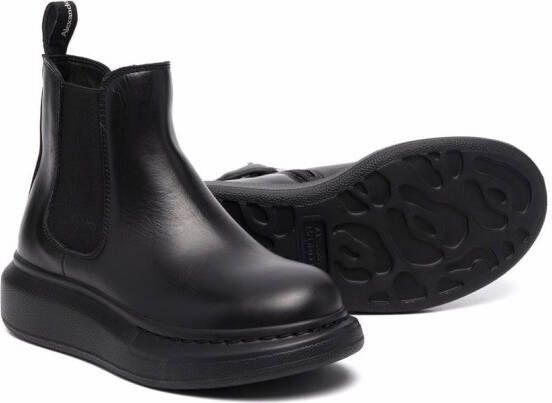 Alexander McQueen Kids slip-on ankle boots Black