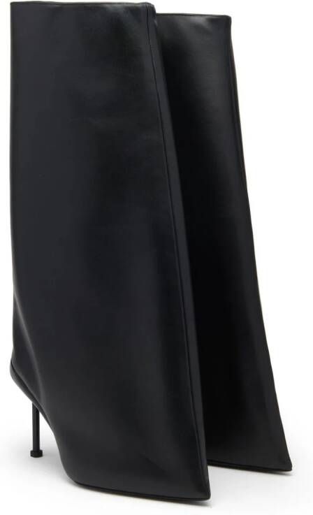 Alexander McQueen knee-length leather boots Black
