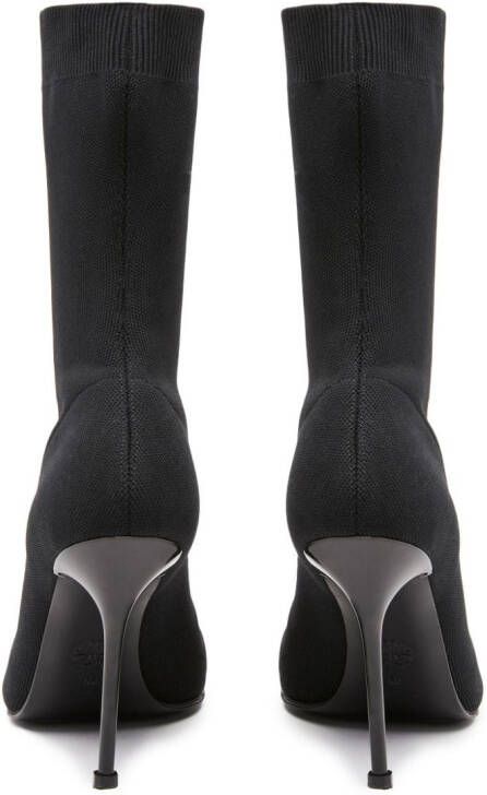 Alexander McQueen Knit 90mm boots Black