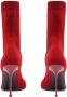 Alexander McQueen Knit 90mm boots Red - Thumbnail 4