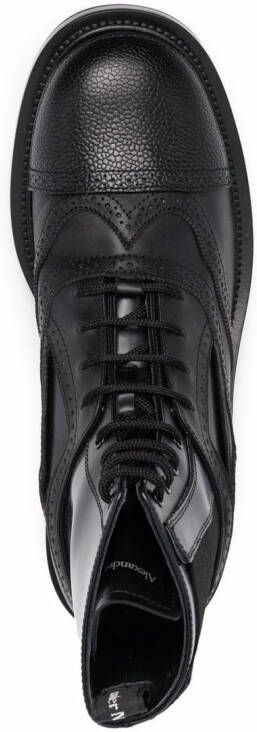Alexander McQueen lace-up ankle boots Black