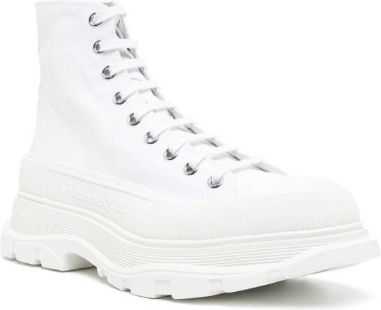 Alexander McQueen lace-up ankle boots White