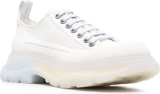 Alexander McQueen lace-up canvas shoes White