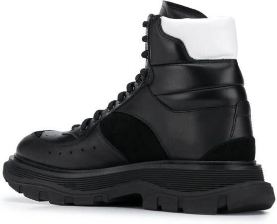Alexander McQueen lace-up high-top sneakers Black