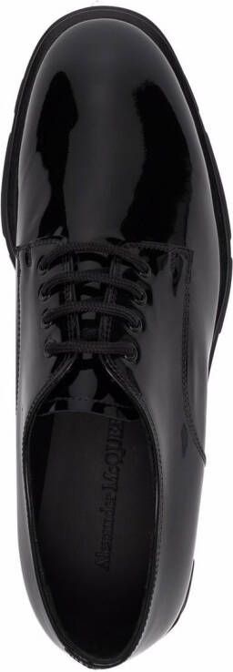 Alexander McQueen lace-up leather Derby shoes Black