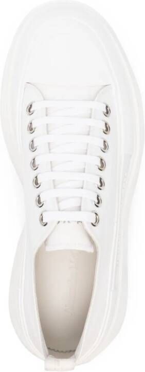 Alexander McQueen lace-up leather sneakers White