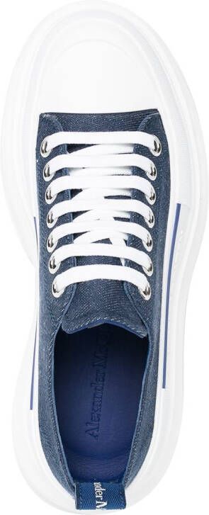 Alexander McQueen lace-up platform sneakers Blue