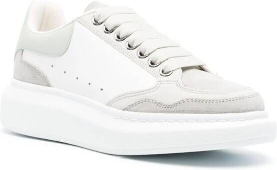 Alexander McQueen Larry panelled leather sneakers White