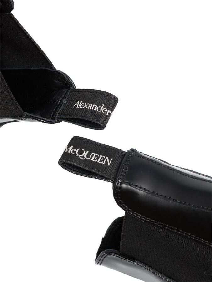 Alexander McQueen leather chelsea boots Black