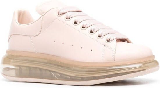 Alexander McQueen leather chunky-sole sneakers Pink