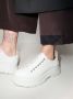 Alexander McQueen round-toe cotton sneakers White - Thumbnail 3