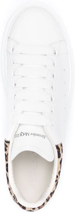 Alexander McQueen leopard print Oversized sneakers White