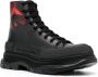 Alexander McQueen logo-debossed leather boots Black - Thumbnail 2