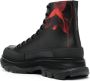 Alexander McQueen logo-debossed leather boots Black - Thumbnail 3