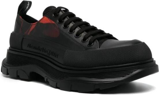 Alexander McQueen logo-embossed leather sneakers Black