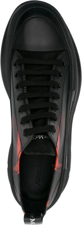 Alexander McQueen logo-embossed leather sneakers Black