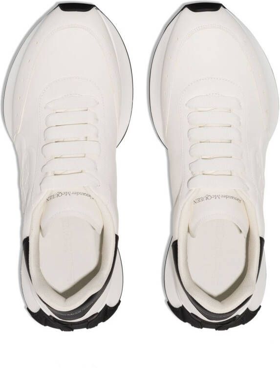 Alexander McQueen logo-embossed low-top sneakers Neutrals