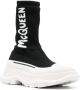 Alexander McQueen logo-print chunky sock sneakers Black - Thumbnail 2