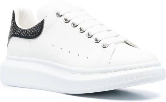 Alexander McQueen Oversized low-top leather sneakers White