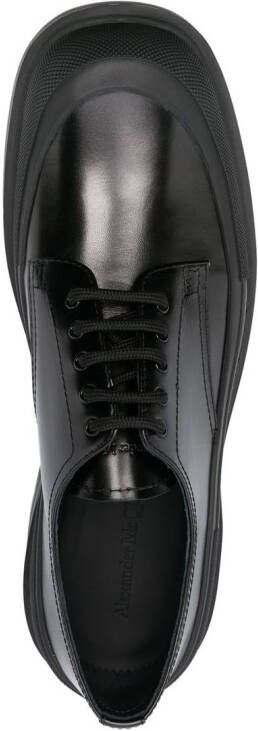 Alexander McQueen lug-sole leather Derby shoes Black