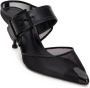 Alexander McQueen mesh-panelling pointed-toe mules Black - Thumbnail 2
