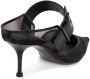 Alexander McQueen mesh-panelling pointed-toe mules Black - Thumbnail 3