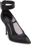 Alexander McQueen mesh-panelling pointed-toe pumps Black - Thumbnail 2