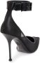 Alexander McQueen mesh-panelling pointed-toe pumps Black - Thumbnail 3