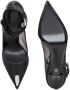 Alexander McQueen mesh-panelling pointed-toe pumps Black - Thumbnail 4