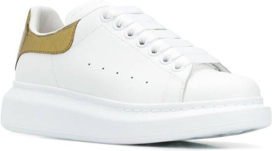 Alexander McQueen metallic Oversized low-top sneakers White