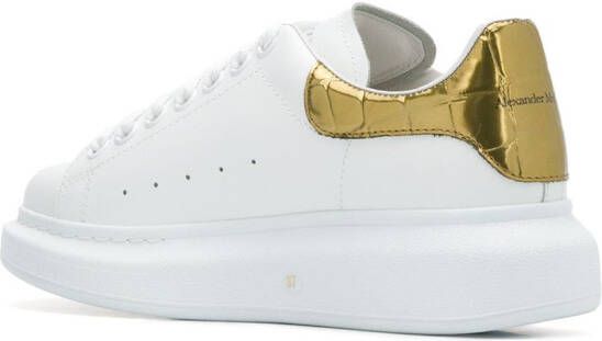 Alexander McQueen metallic Oversized low-top sneakers White