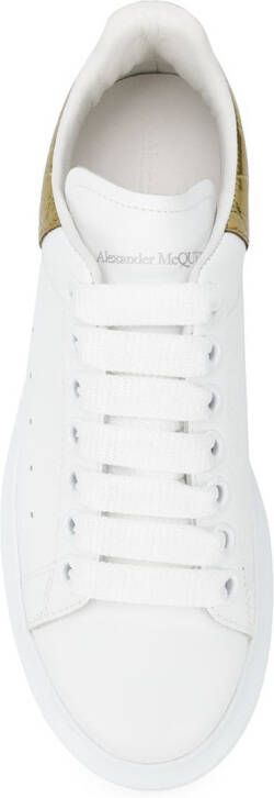 Alexander McQueen metallic Oversized low-top sneakers White