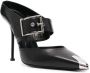 Alexander McQueen metallic-toe cap pumps Black - Thumbnail 2