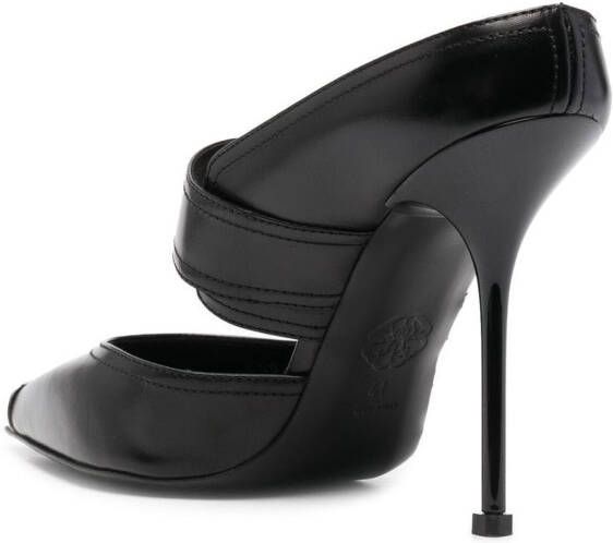 Alexander McQueen metallic-toe cap pumps Black