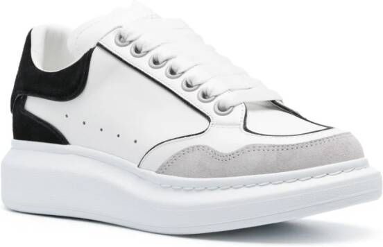 Alexander McQueen Oversize leather sneakers White