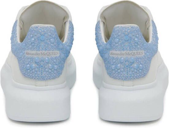Alexander McQueen Oversized chunky leather sneakers Blue