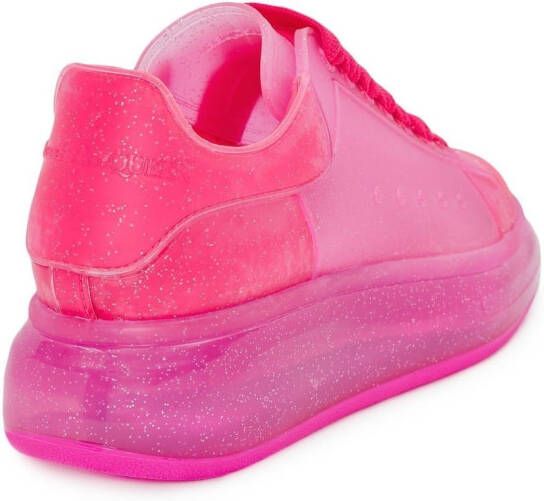 Alexander McQueen Oversized glitter rubber sneakers Pink