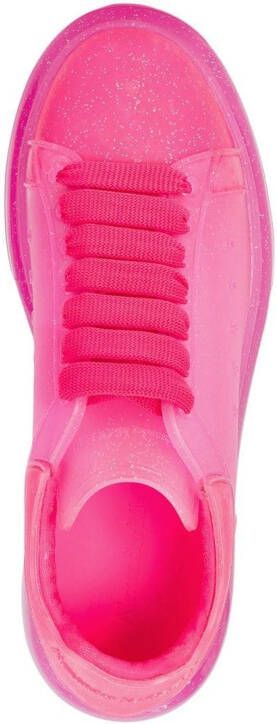Alexander McQueen Oversized glitter rubber sneakers Pink