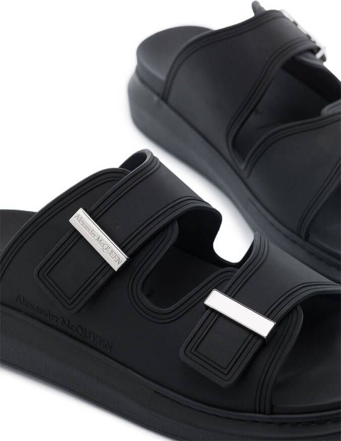 Alexander McQueen oversized Hybrid sandals Black