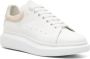 Alexander McQueen Oversized lace-up leather sneakers White - Thumbnail 2