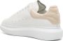 Alexander McQueen Oversized lace-up leather sneakers White - Thumbnail 3