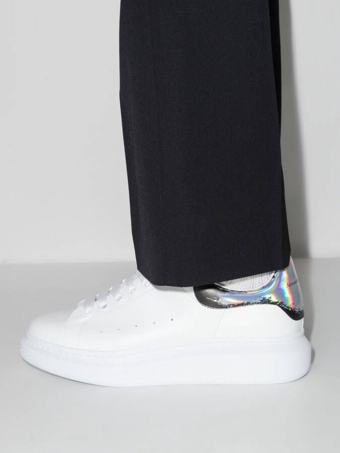Alexander McQueen Oversized lace-up low-top sneakers White