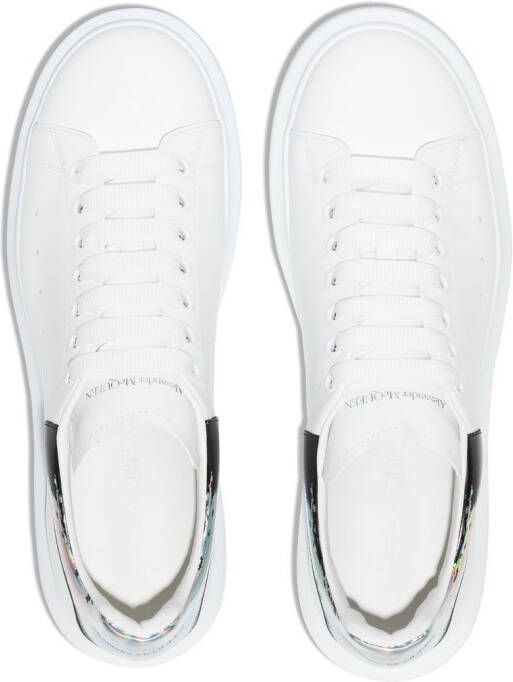 Alexander McQueen Oversized lace-up low-top sneakers White