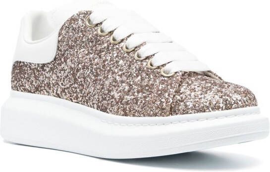 Alexander McQueen Oversized lace-up sneakers Neutrals