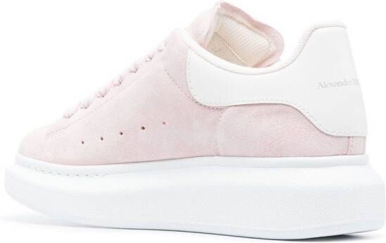 Alexander McQueen Oversized lace-up sneakers Pink