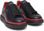 Alexander McQueen Oversized leather sneakers Black - Thumbnail 3