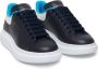 Alexander McQueen Oversized leather sneakers Blue - Thumbnail 2