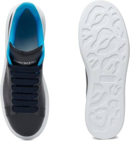 Alexander McQueen Oversized leather sneakers Blue